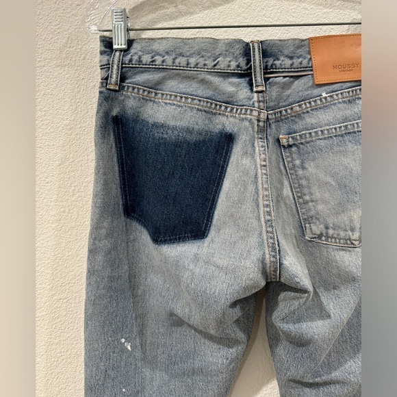 NWT Moussy Vintage Mv Maverick Tapered-Mid Jeans Light Blue III Made in Japan 26 - Picture 9 of 16